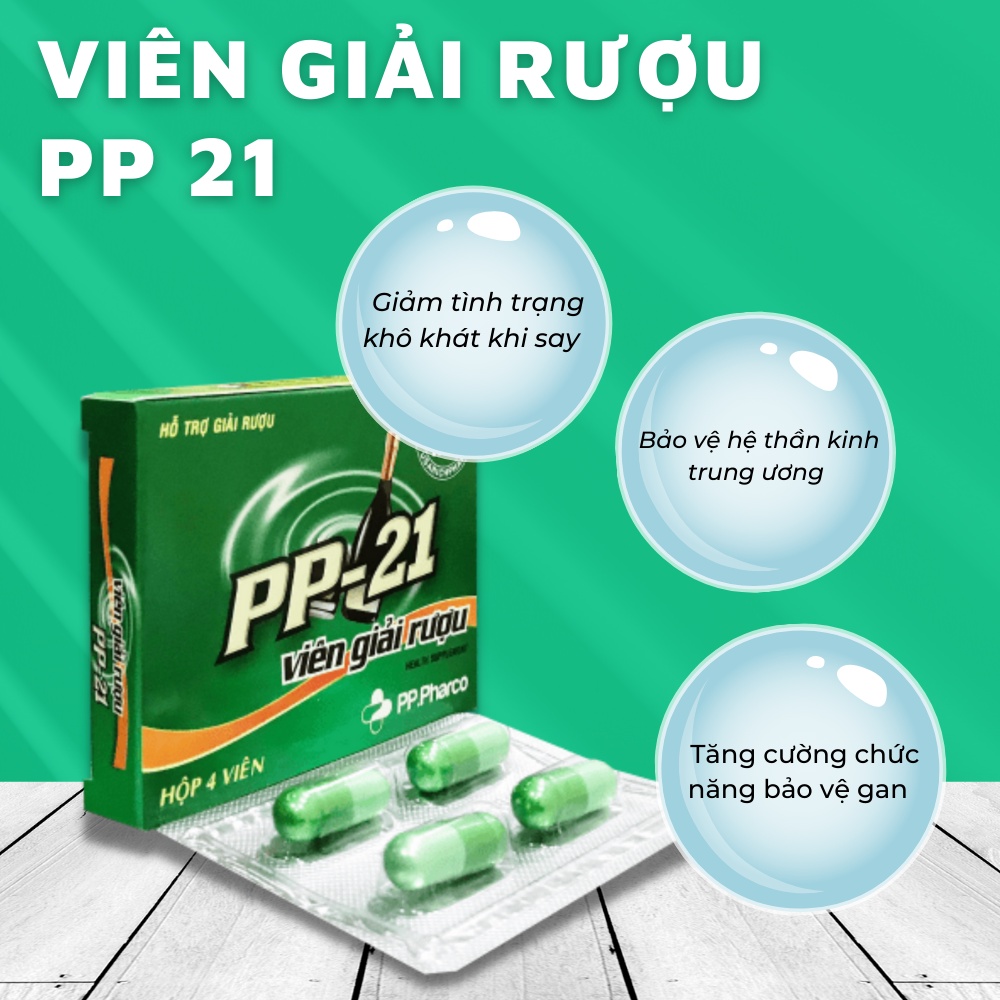 Viên uống giải rượu - Giảm chịu chứng khó chịu khi uống rượu bia - Nhà thuốc Thiện Đức