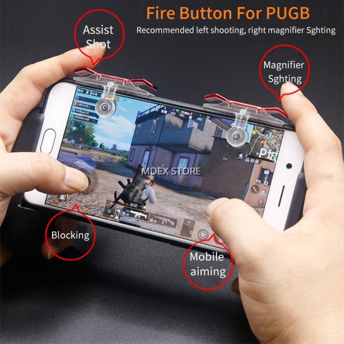 Hình ảnh Bộ gamepad nút hỗ trợ chơi game PUBG Red Fish EH9 hiệu HOTCASE cho điện thoại máy tính bảng (Màu ngẫu nhiên) #6