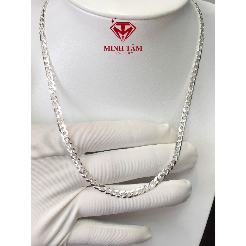 Dây chuyền bạc nam Minh Tâm Jewelry, Dây chuyền bạc chữ O cho nam