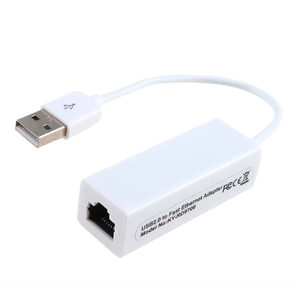 A Ethernet Adapter Network Card USB 2.0 to RJ45 Lan for Windows 7/8/10/XP