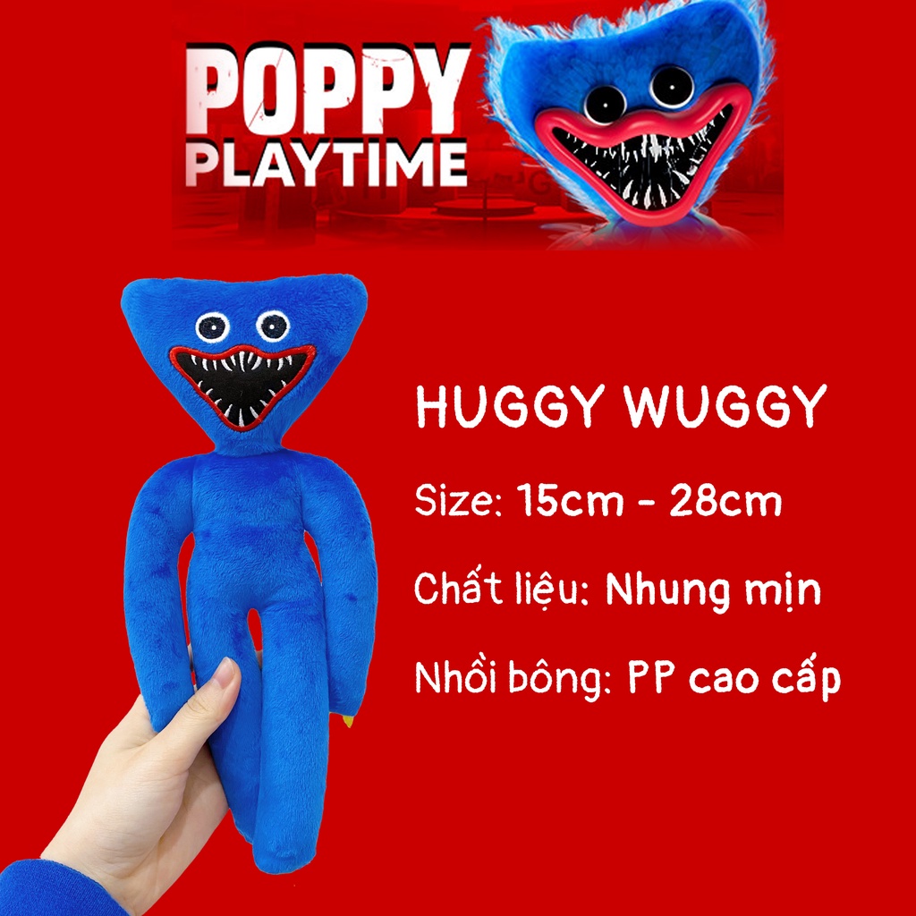 Huggy wuggy búp bê nhồi bông. Gấu bông Poppy Playtime cao cấp trong game đồ chơi cho bé