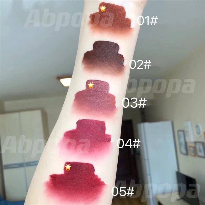 Abpopa CVZ® Son Kem Lì Mềm Mịn Tự Nhiên Dưỡng Ẩm Lâu Trôi