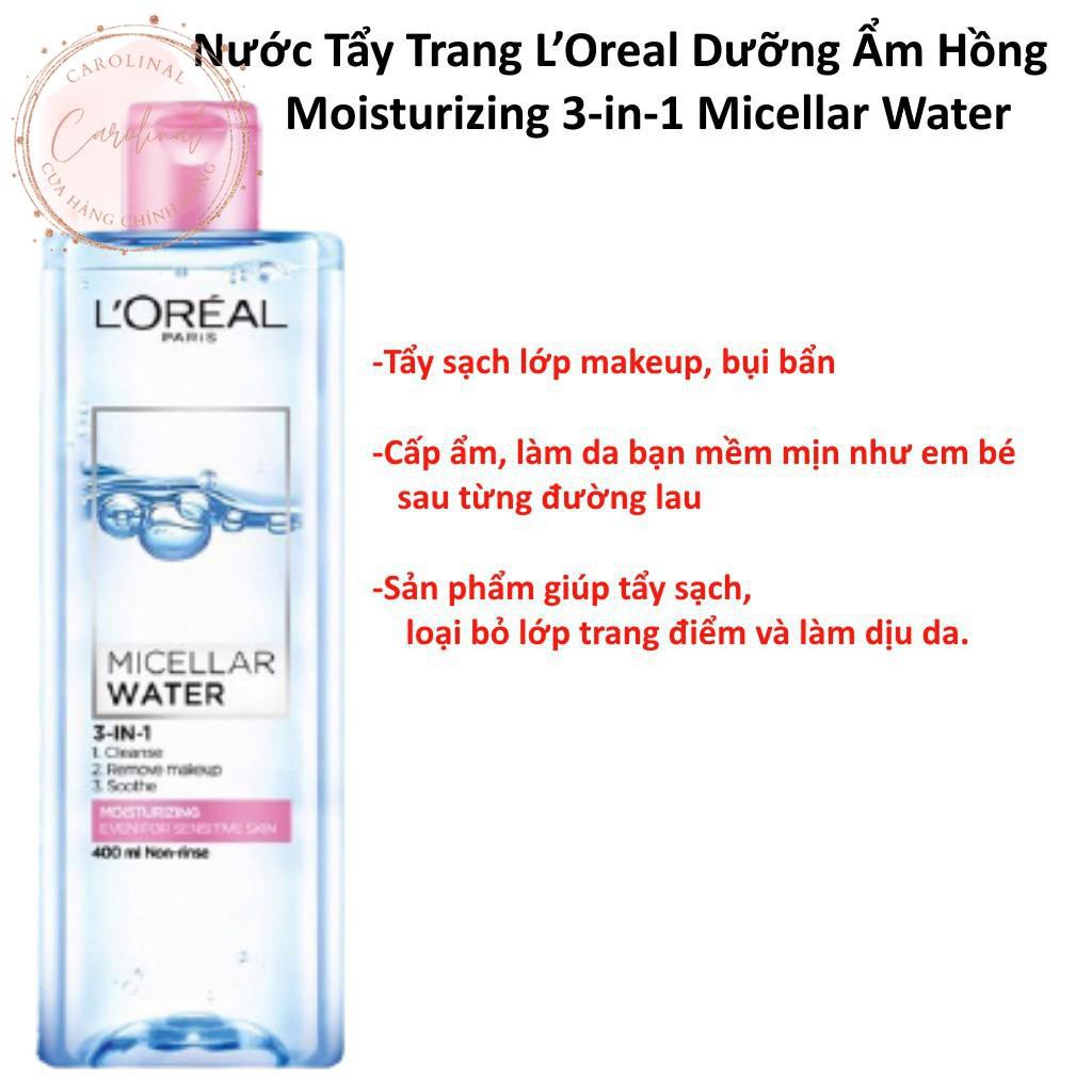 Tẩy trang Loreal làm sạch sâu 3in1 400ml