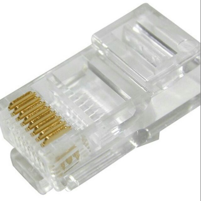Hạt mạng nhựa cat5  RJ45 COB túi 1000 hạt  trong suốt gọn nhẹ tiện lợi giá rẻ ECOBA