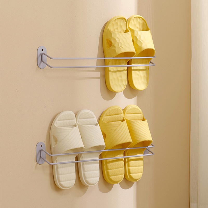 Giá Đỡ Treo Giày Dép Gắn Tường Bằng Sắt Tiện Lợi