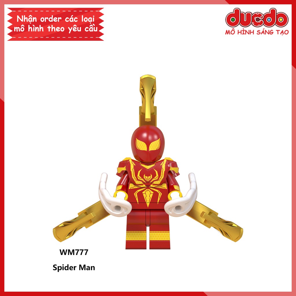 Minifigures các nhân vật Spider Man người nhện xa nhà - Đồ chơi Lắp ghép Xếp hình Mini Iron Man Mô hình WM WM6071