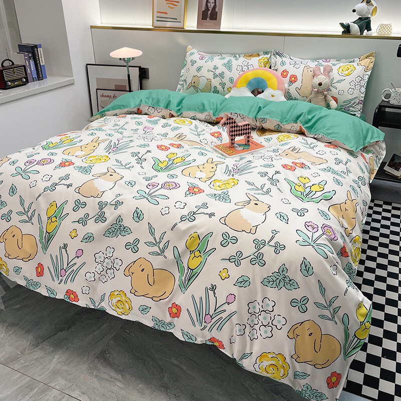 [ RẺ VÔ ĐỊCH] Bộ Chăn Ga Gối Phong Cách Hàn Quốc Mẫu mới nhất 2021 ( Không kèm ruột )