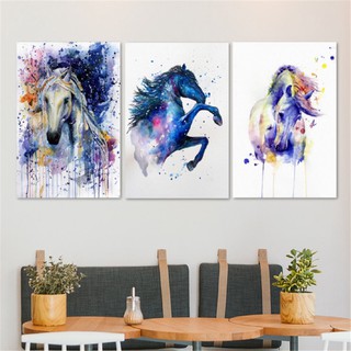 Tranh canvas hình ngựa treo tường trang trí ( không kèm khung )