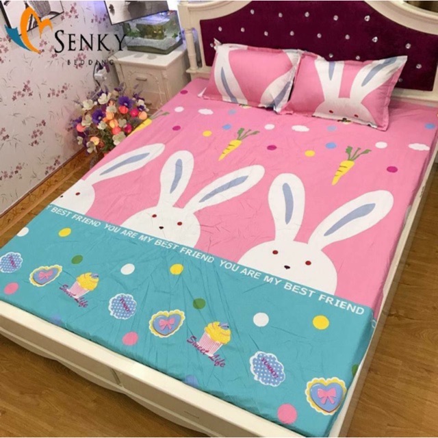 Xả Kho Bộ ga gối poly cotton (2mx2m2)