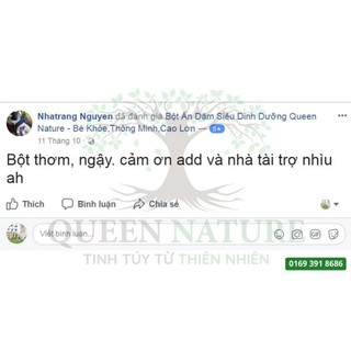 Bột Ăn Dặm Cho Bé Queen Nature, Bột Ăn Dặm Siêu Dinh Dưỡng Cho Bé Queen Nature  650GR