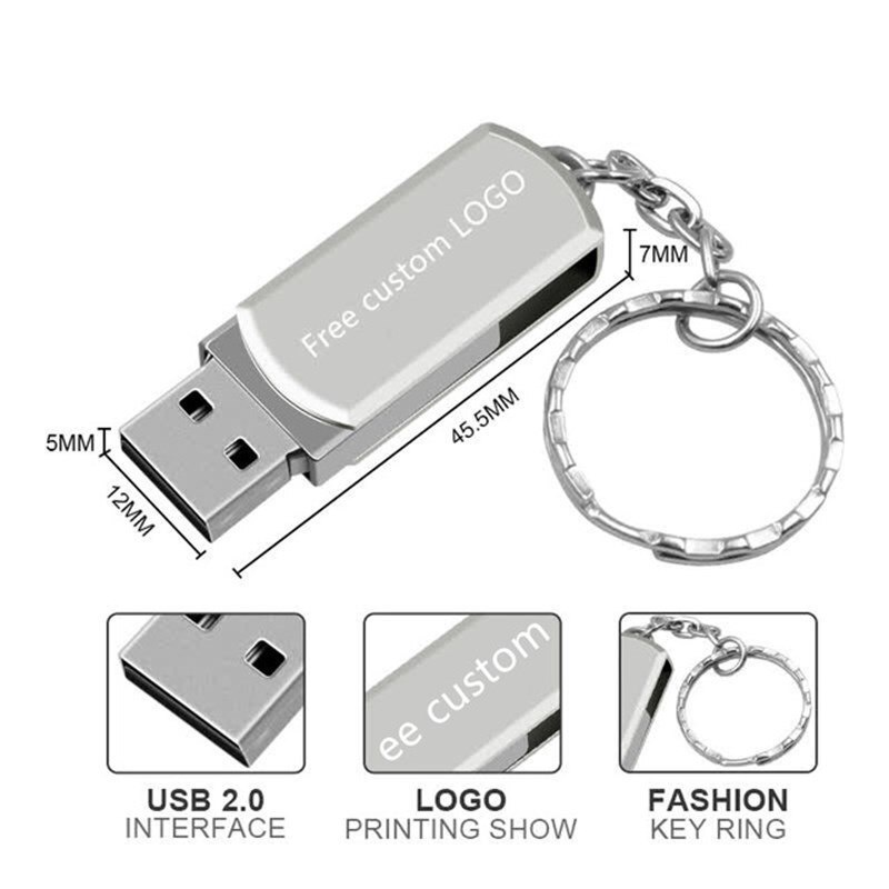 USB tốc độ cao 16G 32GB 64GB kèm móc khóa tiện dụng cho điện thoại/ máy tính