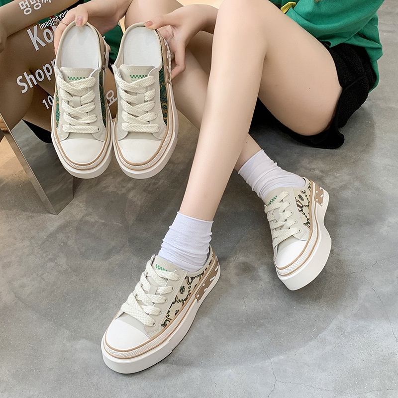 (NEW) Giày Vải nữ CoCo Hot Trend,Sục Thể Thao Độn Đế Siêu Đẹp