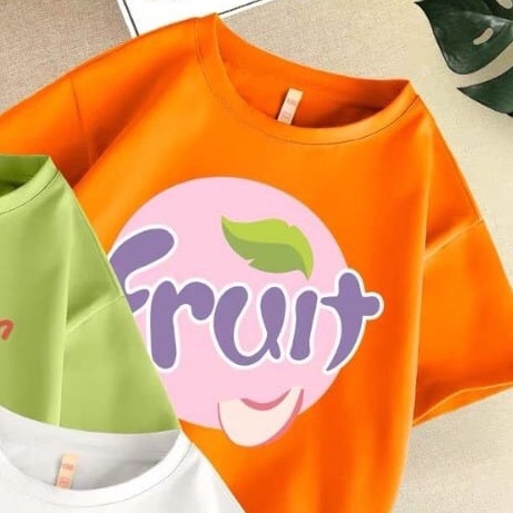 Áo Cộc Tay Cho Bé Trai Bé Gái Hình Hoa Quả Ken Store