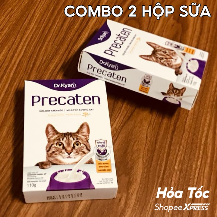 [2 Hộp] Precaten Sữa Cho Mèo Con Sữa Precaten Mèo Sơ Sinh Hộp 110g - Bobo Pet Shop Hà Nội