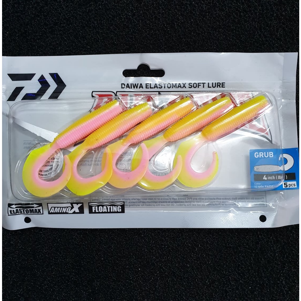 MỒI MỀM DAIWA ELASTOMAX SOFT LURE GRUB - ĐUÔI C (Grub)