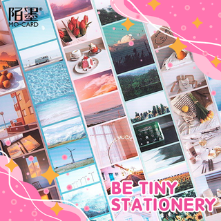 Sticker phong cảnh trang trí Scrapbook đẹp mắt Be Tiny