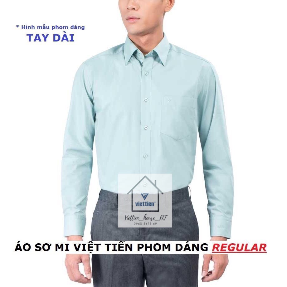 [HÀNG CHÍNH HÃNG] ÁO SƠ MI VIỆT TIẾN TAY DÀI MÀU TRƠN [1] | BigBuy360 - bigbuy360.vn