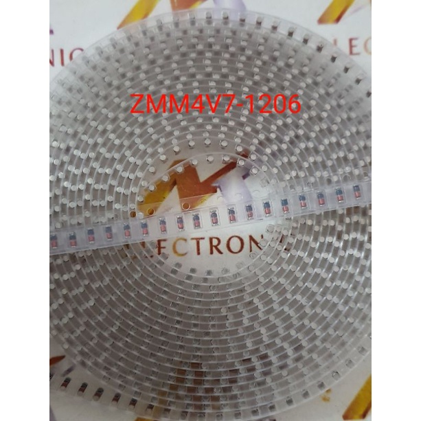 linh kiện điện tử Diode Zener ZMM4V7 SMD 1206 LL34 hình trụ Diode Zener 4.7V 0.5A