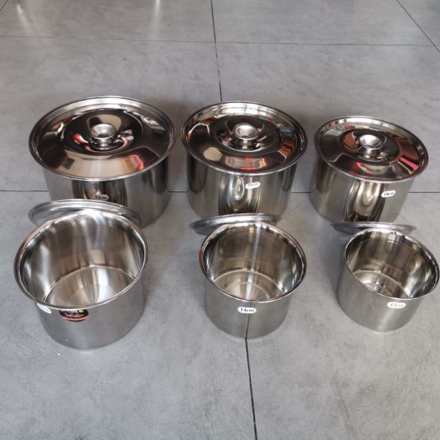 Thố tròn inox đựng gia vị ,thực phẩm....