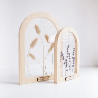 Cửa Sổ Hoa gỗ thông trang trí phòng và bàn làm việc - hình vòm