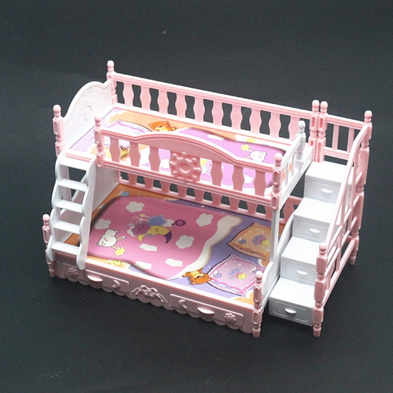 Mô Hình Giường Ngủ Mini Dùng Trang Trí Nhà Búp Bê