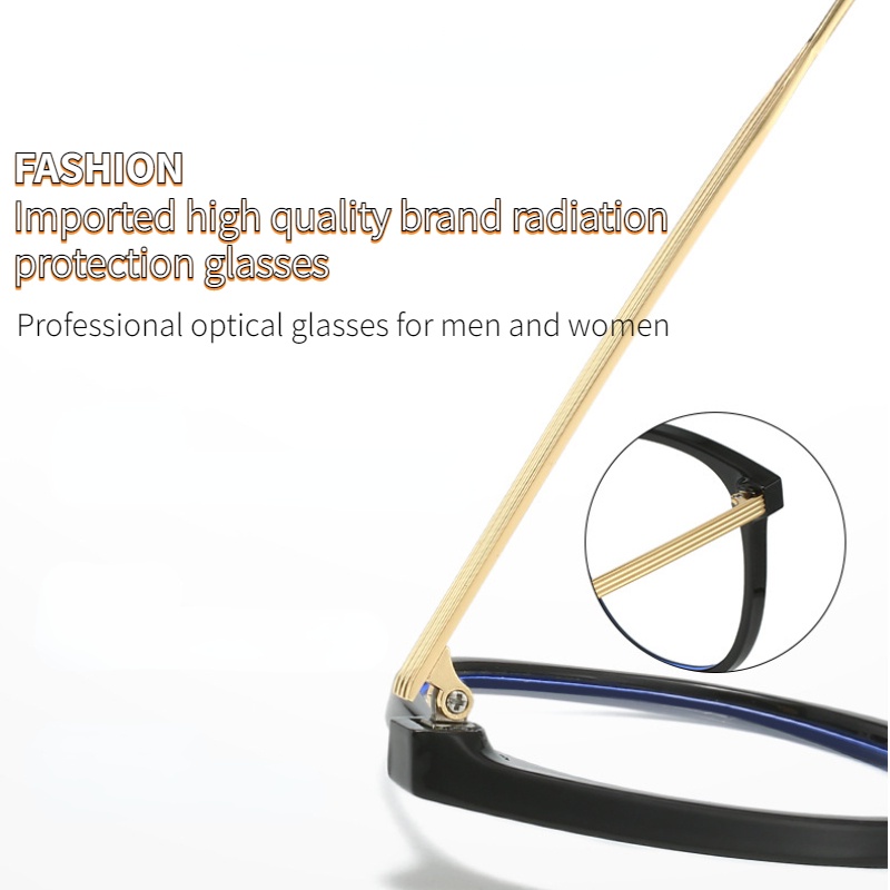 COD Mắt Kính Chống Ánh Sáng Xanh Hình Vuông Phong Cách Cổ Điển Thời Trang Cho Nam Và Nữ