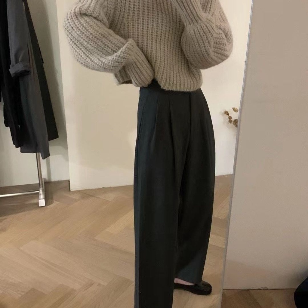 Áo Sweater Dệt Kim Dáng Ngắn Phong Cách Thời Trang Thu Đông Mới Cho Nữ