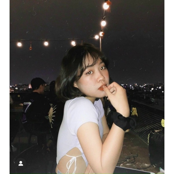 Croptop 2 mảnh phối dây eo nữ - Áo phông cộc tay cổ tròn crt xẻ eo ulzzang tiểu thư