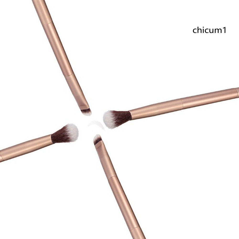 [Hàng mới về] Cọ Trang Điểm Hai Đầu Mềm Mại Cán Nhôm Chất Lượng Cao
