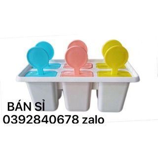 Khuôn làm kem bộ khay làm thạch rau câu khuôn làm kem thạch 6 que xinh yêu.