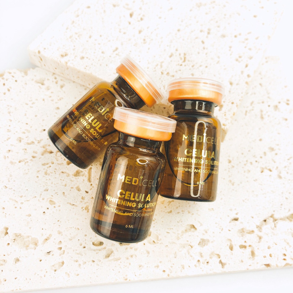 Tế bào gốc làm trắng Medicell Celula Whitening Solution, mờ thâm sạm se khít lỗ chân lông, căng bóng da - hộp 10 lọ
