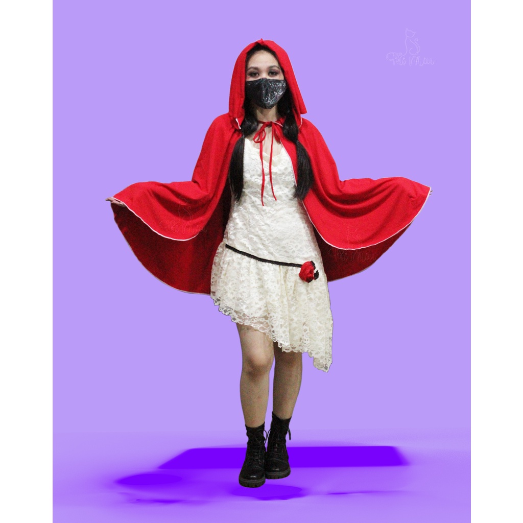 ÁO CHOÀNG ĐỎ NÓN TRÙM - COSPLAY - HALLOWEEN