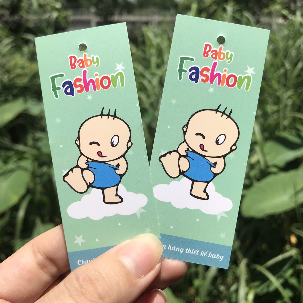NHÃN MÁC TAG QUẦN ÁO - Set 100 bộ