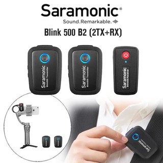 Micro thu âm không dây saramonic blink 500 b2 2 phát + 1 thu – hàng chính hãng