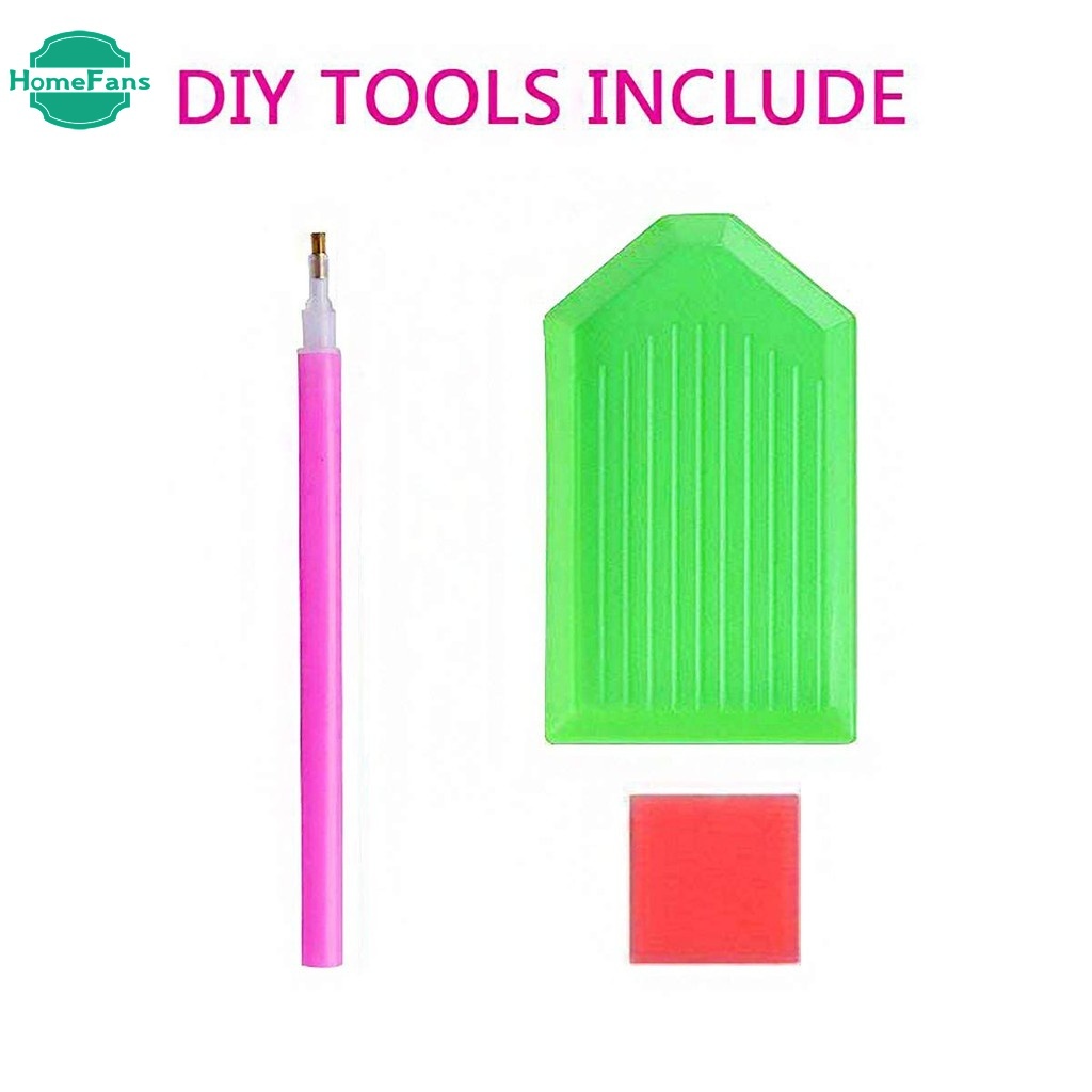 Bộ tranh đính đá 5D họa tiết độc đáo kích thước 30x40cm DIY