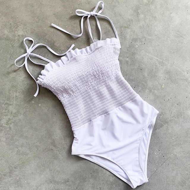 [BKN714] <ÂU> BODYSUIT TRẮNG NƠ VAI | BigBuy360 - bigbuy360.vn