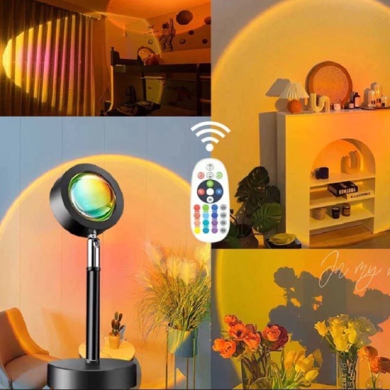 Đèn chụp hình, quay Tik Tok 16 màu RGB xoay 360 độ kèm điều khiển