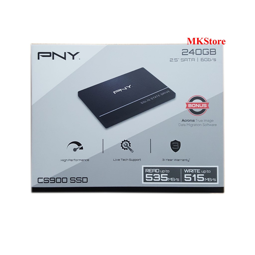 Ổ cứng SSD PNY 240G SATA 3 2.5 inch SSD7CS900-240-RB | BigBuy360 - bigbuy360.vn