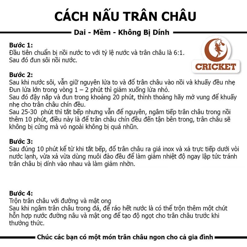  ✅ [ CHẤT LƯỢNG ] Trân Châu Đường đen Thái Lan Evie 1kg ✔