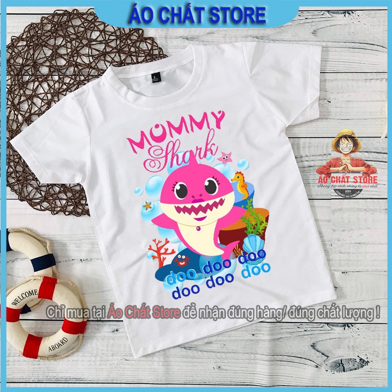 Áo thun BABY SHARK cho bé trai | bé gái siêu cute | chất đẹp BS01