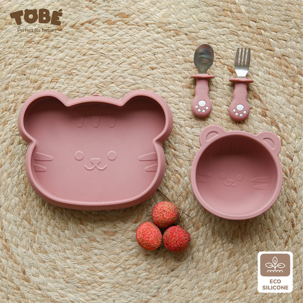 Set ăn dặm silicon Hổ ToBé