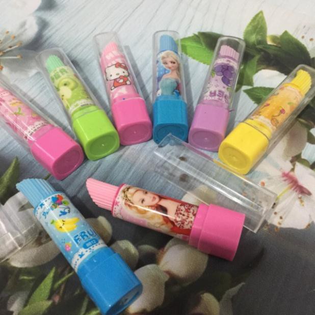 1 cây tẩy bút chì hình cây son, gôm tẩy bút chì hình son