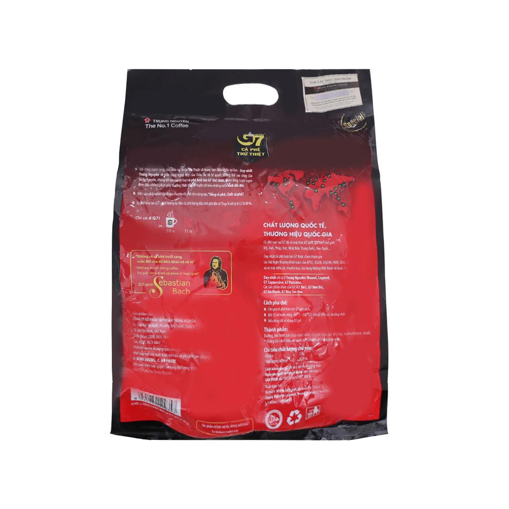 Cà phê hòa tan Trung Nguyên G7 3in1 Bịch 50