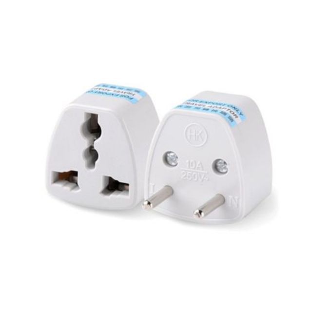 Ổ chuyển đổi phích cắm từ 3 chân sang 2 chân Tiêu chuẩn châu âu an toàn chịu nhiệt độ cao