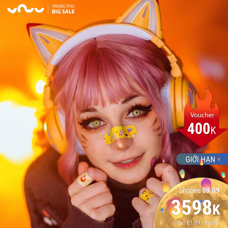Tai nghe Demon Dance YOWU headphone FOX SPIRIT SUSU phiên bản giới hạn.