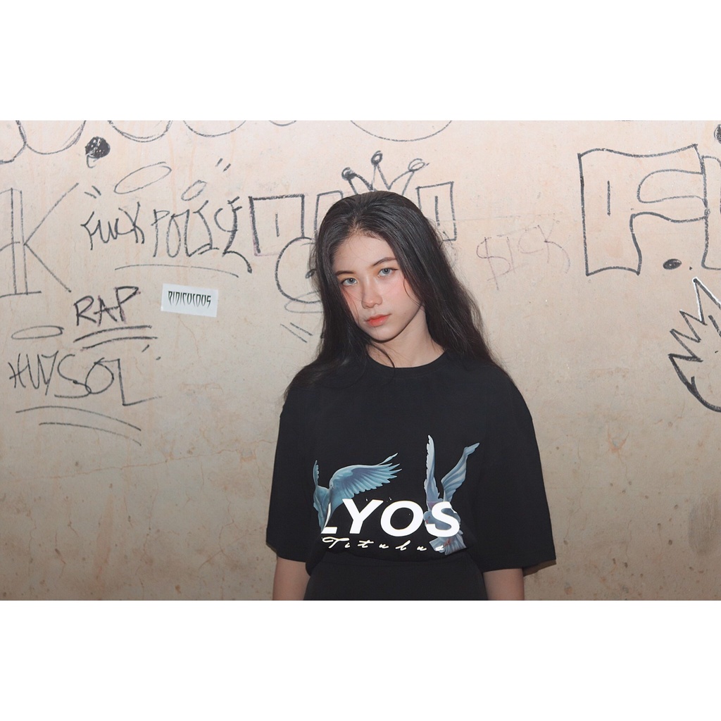 Áo Thun LYOS Sig Pigeon T-Shirt Đen