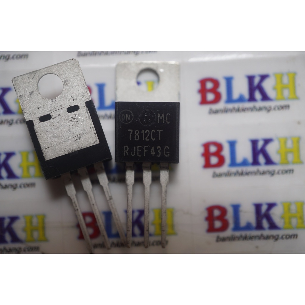 combo 2 con IC Nguồn MC7812CTG 7812CT TO-220 chính hãng ON
