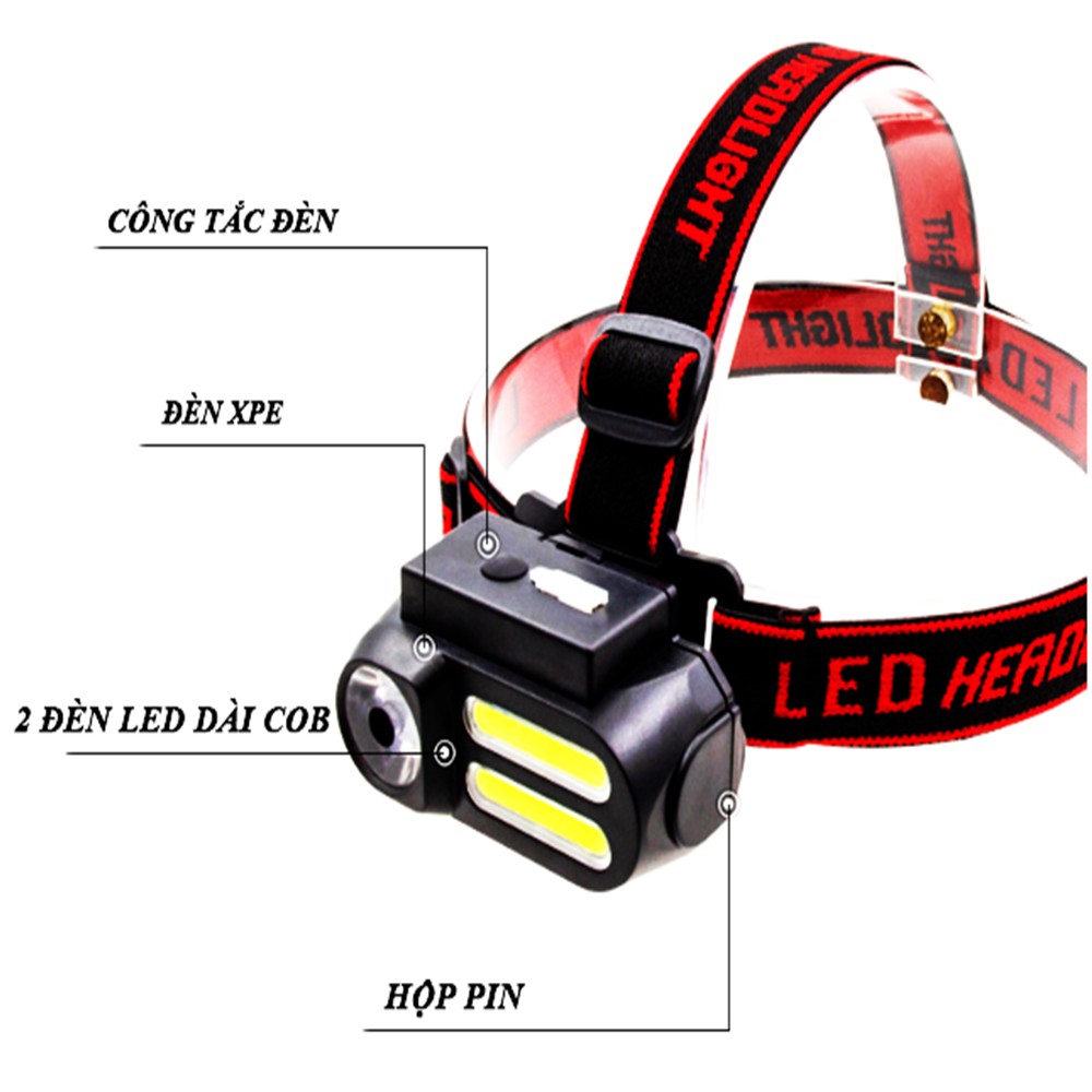 Đèn pin đội đầu siêu sáng, nhiều kiểu mẫu đẹp bền,phượt thủ, nhiều chế độ đèn cho những buổi tụ họp ban đêm.
