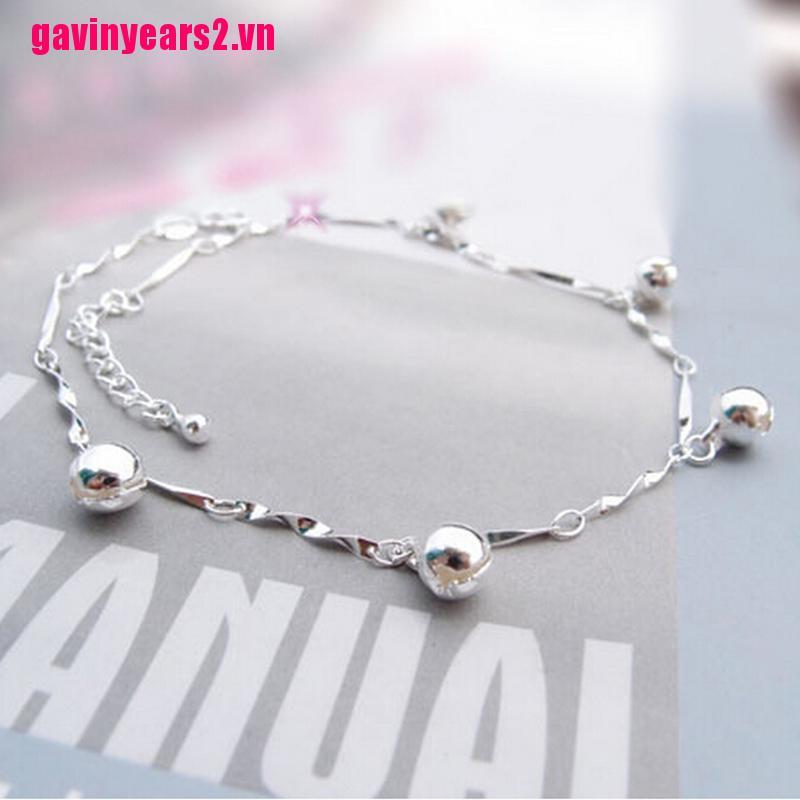Lắc Chân Mạ Bạc 925 Thời Trang