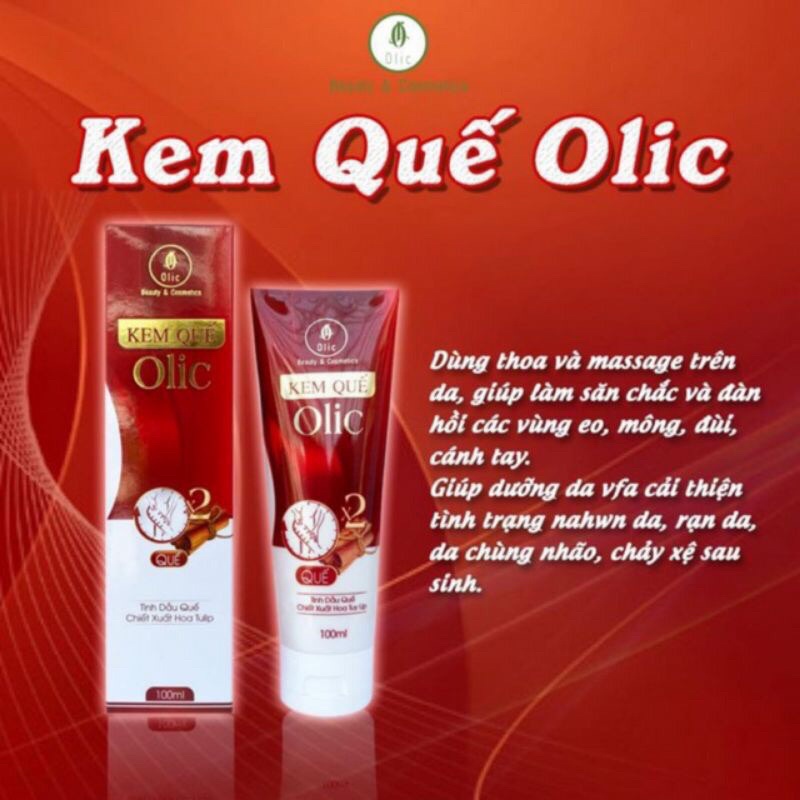 KEM QUẾ OLIC- GEL TAN MỠ OLIC 100ml mẫu mới nhất(chính hãng 100%)